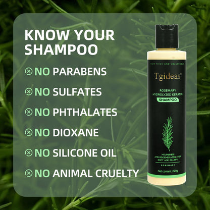 Tgideas Rosemary ShampooHair Growth & Anti-Dandruff Scalp Treatment 2 Bottle